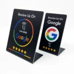 Custom NFC Google Review & Menu PVC Stand 7-Shape - Image 7