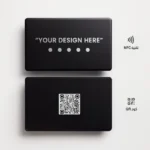 Customized Black Metal Digital Business Card - Image 2