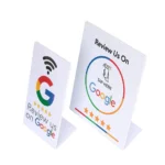 Custom NFC Google Review & Menu PVC Stand 7-Shape - Image 2