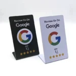 Custom NFC Google Review & Menu PVC Stand 7-Shape - Image 4
