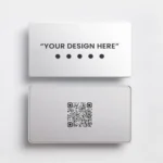 Customized Silver Metal Digital Business Card