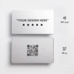 Customized Silver Metal Digital Business Card - Image 2