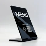 Custom NFC Acrylic Table Stand – For Menus & Easy Info Sharing | shape 7