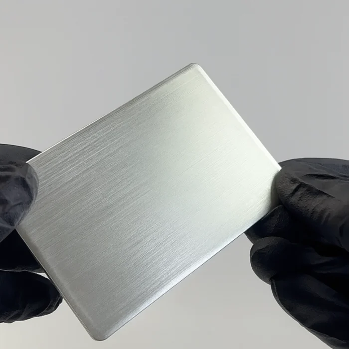Customized Silver Metal Digital Business Card | WeKonnect