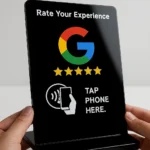NFC Acrylic Google Review Table Stand with Base - Image 4